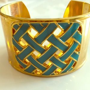 Lilly Pulitzer Turquoise & Gold Cuff